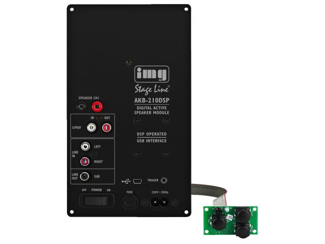 Monacor AKB-210DSP - Aktywny moduł wzmacniacza 120W<sub>RMS</sub>, z procesorem DSP Monacor AKB-210DSP - Aktywny moduł wzmacniacza 120W RMS , z procesorem DSP