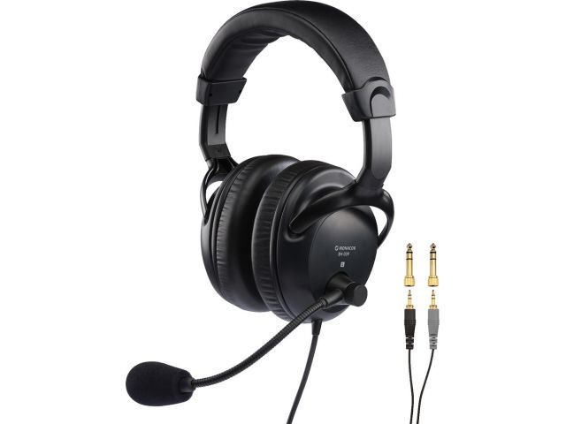 Monacor BH-009 - Słuchawki stereo z mikrofonem dynamicznym Monacor BH-009 - Słuchawki stereo z mikrofonem dynamicznym