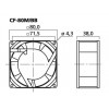 Monacor CF-80M/BB - Wentylator