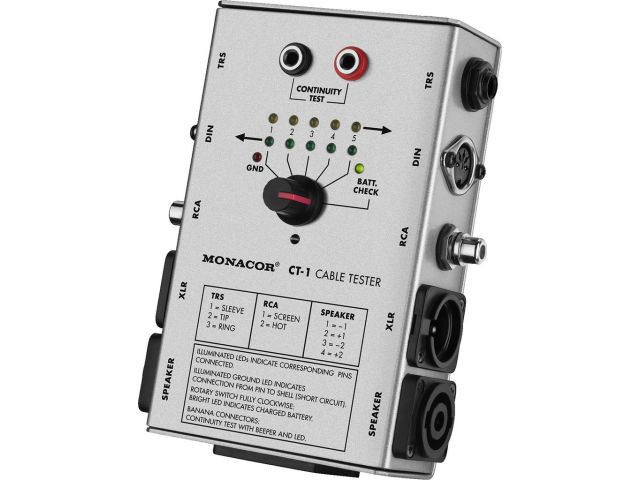 Monacor CT-1 - Tester kabli Monacor CT-1 - Tester kabli