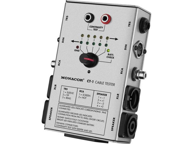 Monacor CT-1 - Tester kabli