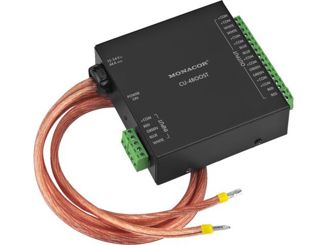 Monacor CU-4BOOST - Wzmacniacz sygnału (booster), do kontrolerów diodowych RGBW Monacor CU-4BOOST - Wzmacniacz sygnału (booster), do kontrolerów diodowych RGBW