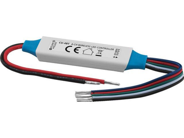 Monacor CU-4BT - 4-kanałowy, bezprzewodowy kontroler diodowy Monacor CU-4BT - 4-kanałowy, bezprzewodowy kontroler diodowy