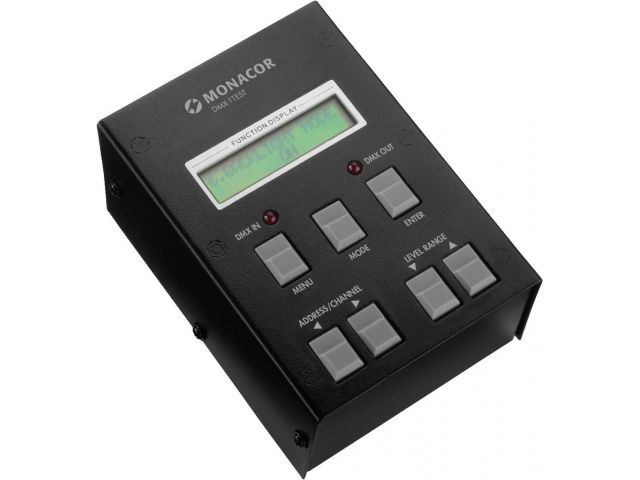 Monacor DMX-1TEST - Tester DMX, 512-kanałowy Monacor DMX-1TEST - Tester DMX, 512-kanałowy