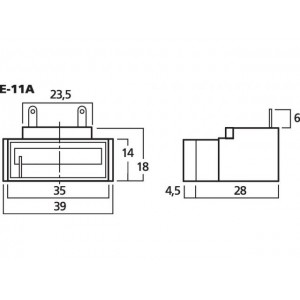 Monacor E-11A - Miernik panelowy