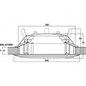 Monacor EDL-612EN - Głośniki sufitowe PA