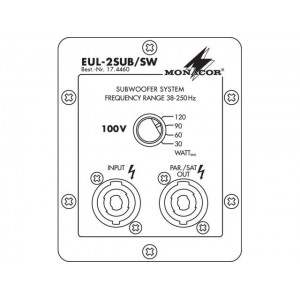 Monacor EUL-2SUB/SW - Subwoofer PA, 100V