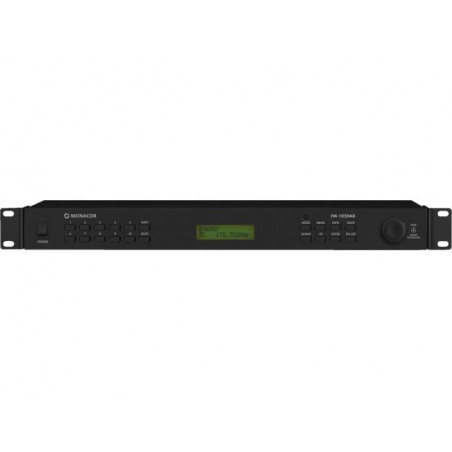Monacor FM-102DAB - Cyfrowy tuner stereo, do odbioru pasma FM oraz DAB+