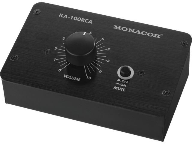 Monacor ILA-100RCA - Regulator głośności stereo, pasywny (wersja RCA) Monacor ILA-100RCA - Regulator głośności stereo, pasywny (wersja RCA)