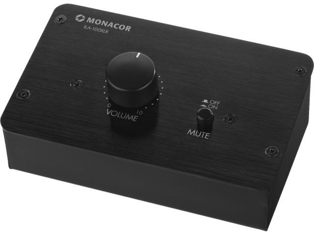 Monacor ILA-100XLR - Regulator głośności stereo, pasywny (wersja XLR) Monacor ILA-100XLR - Regulator głośności stereo, pasywny (wersja XLR)