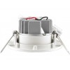 Monacor LDSR-755W/WWS - Reflektory diodowe do montażu wpustowego, okrągłe i płaskie, 5W