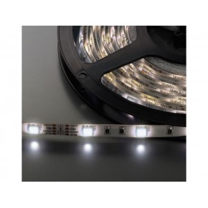 Monacor LEDS-55MP/WS - Pasek diodowy, 12V DC, odporny na wilgoć, białe diody 5050