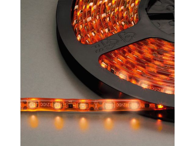 Monacor LEDS-5MP/AM - Elastyczny pasek diodowy, 12V DC, bursztynowy Monacor LEDS-5MP/AM - Elastyczny pasek diodowy, 12V DC, bursztynowy