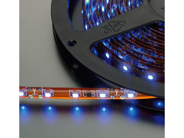 Monacor LEDS-5MP/BL - Elastyczny pasek diodowy, 12V DC, niebieski Monacor LEDS-5MP/BL - Elastyczny pasek diodowy, 12V DC, niebieski
