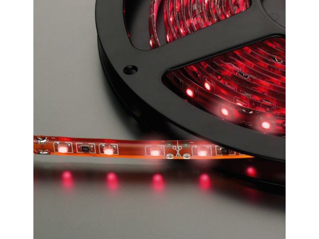 Monacor LEDS-5MP/RT - Elastyczny pasek diodowy, 12V DC, czerwony Monacor LEDS-5MP/RT - Elastyczny pasek diodowy, 12V DC, czerwony
