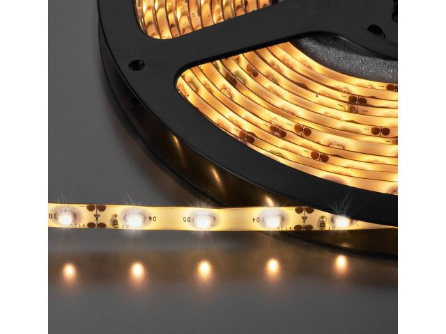 Monacor LEDS-5MPE/WWS - Pasek diodowy, 12V DC, ciepła biel Monacor LEDS-5MPE/WWS - Pasek diodowy, 12V DC, ciepła biel