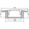 Monacor LEDSP-321/FC - Szyna aluminiowa (profil T) do pasków diodowych