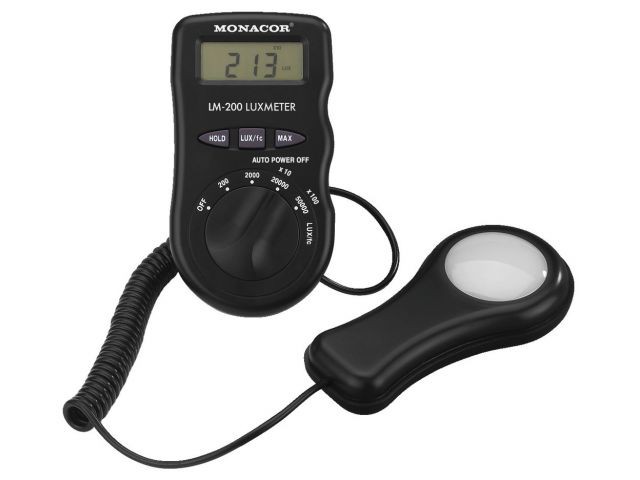 Monacor LM-200 - Cyfrowy światłomierz Monacor LM-200 - Cyfrowy światłomierz