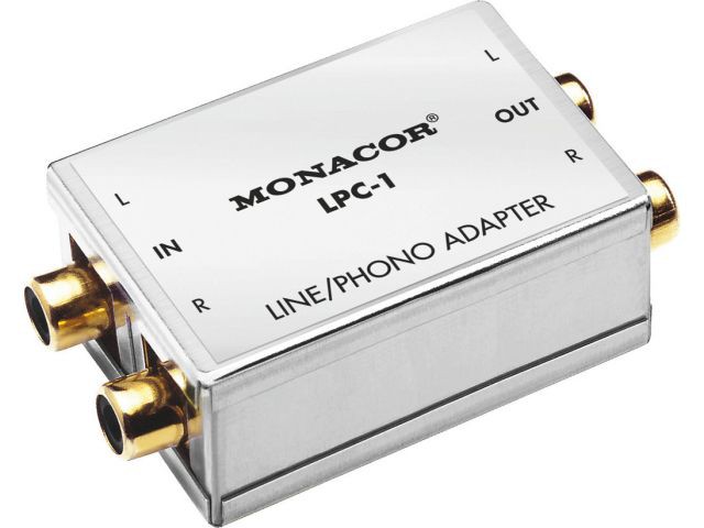 Monacor LPC-1 - Przejściówka linia/phono