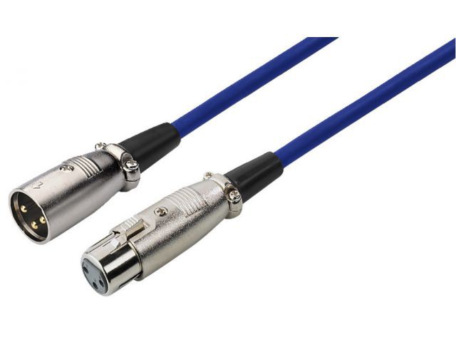 Monacor MEC-1000/BL - Kabel XLR, 10m Monacor MEC-1000/BL - Kabel XLR, 10m