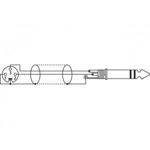 Monacor MEL-602/SW - Kabel liniowy audio, 6m