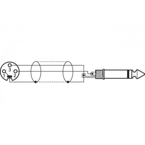 Monacor MMC-1200/SW - Kabel mikrofonowy, 12m