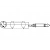 Monacor MMC-1200/SW - Kabel mikrofonowy, 12m