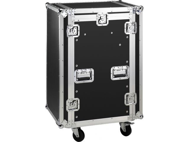 Monacor MR-162 - Skrzynia transportowa z kółkami, 16U Monacor MR-162 - Skrzynia transportowa z kółkami, 16U