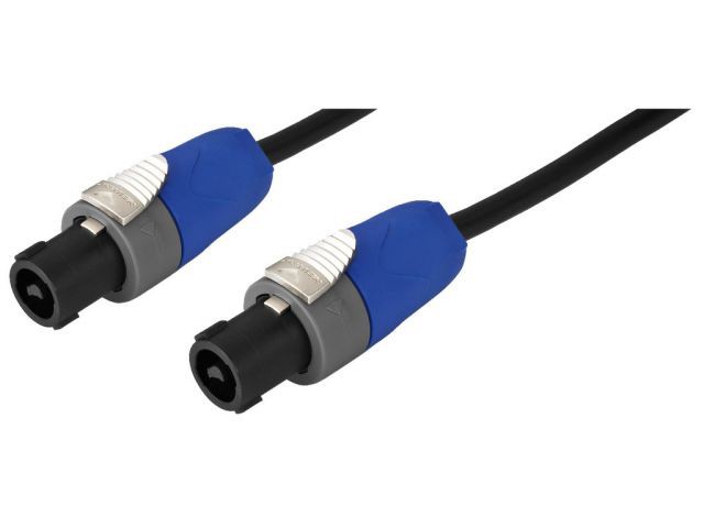 Monacor MSC-502/SW - Kabel głośnikowy, 2m, 2-polowe wtyki NEUTRIK SPEAKON