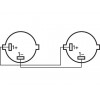 Monacor MSC-502/SW - Kabel głośnikowy, 2m, 2-polowe wtyki NEUTRIK SPEAKON