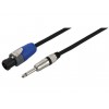 Monacor MSCN-8050/SW - Kabel głośnikowy, 5m, 2-polowy wtyk NEUTRIK SPEAKON/wtyk 6.3mm