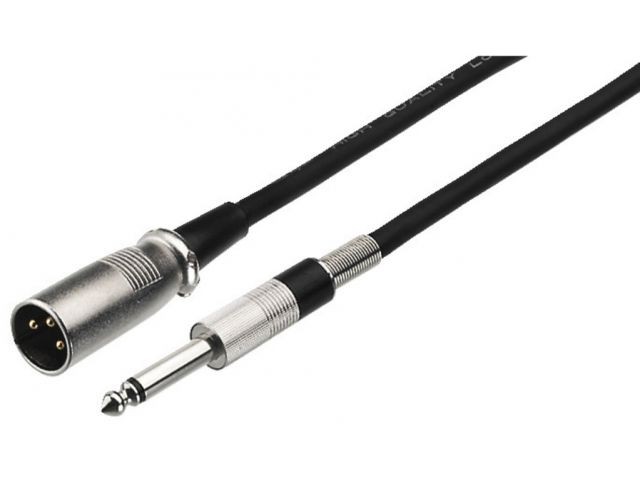Monacor MSCP-1000/SW - Kabel głośnikowy, 15m, wtyk XLR /wtyk 6.3mm Monacor MSCP-1000/SW - Kabel głośnikowy, 15m, wtyk XLR /wtyk 6.3mm