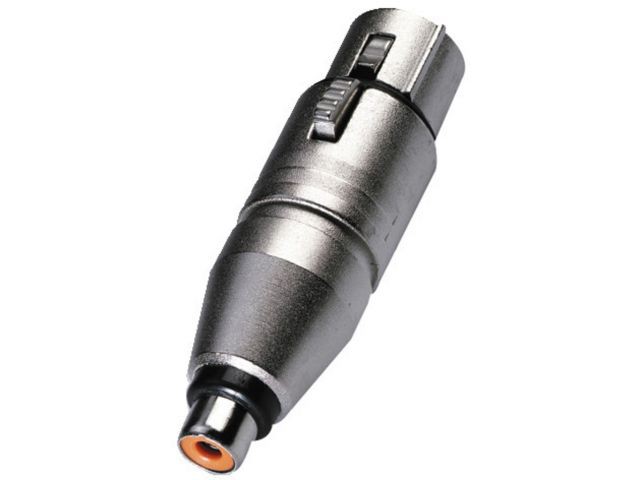 Monacor NA-2FPMF - Przejściówki NEUTRIK XLR/gniazdo RCA Neutrik NA-2FPMF - Adapter XLR/gniazdo RCA