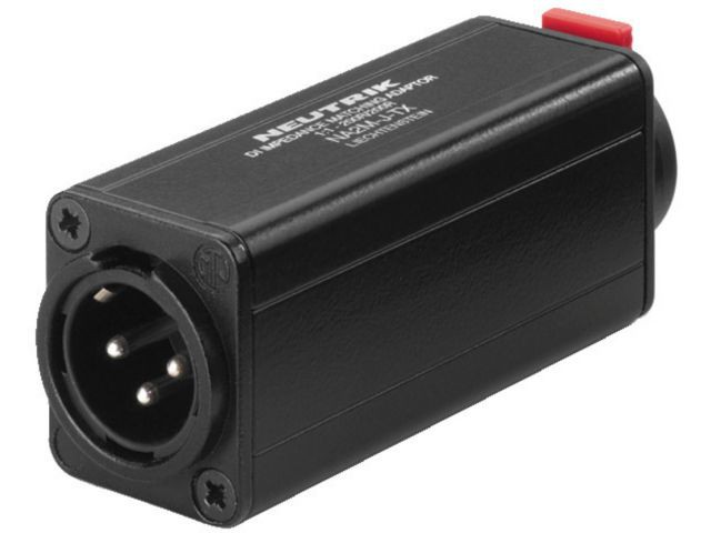 Monacor NA-2MJTX - Przejściówka symetryzująca NEUTRIK XLR/6.3mm z separacją masy Neutrik NA-2MJTX - Przejściówka symetryzująca XLR/6.3mm z separacją masy