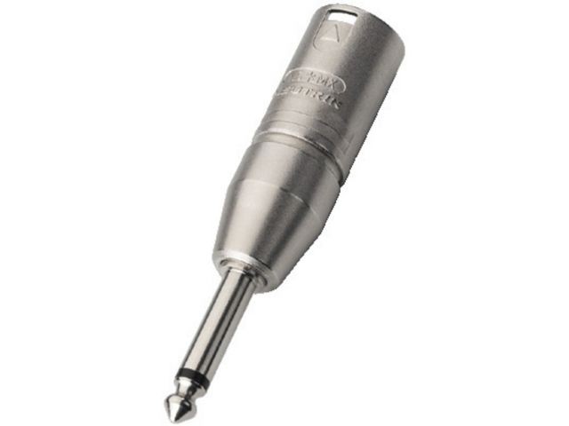 Monacor NA-2MP - Przejściówki NEUTRIK XLR/wtyk 6.3mm mono Neutrik NA2MP - Przejściówki XLR/wtyk 6.3mm mono