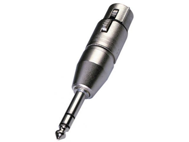 Monacor NA-3FP - Przejściówki NEUTRIK XLR/wtyk 6.3mm stereo Monacor NA-3FP - Przejściówki NEUTRIK XLR/wtyk 6.3mm stereo