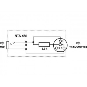 Monacor NTA-4M - Przejściówka