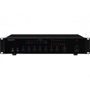 Monacor PA-312DMP - 5-strefowy wzmacniacz miksujący PA, mono