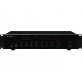 Monacor PA-312DMP - 5-strefowy wzmacniacz miksujący PA, mono