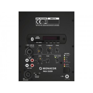 Monacor PAS-250D - Przenośny system wzmacniający