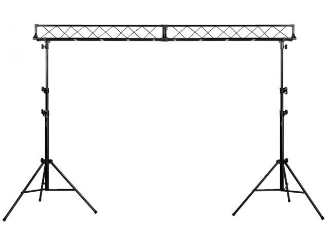 Monacor PAST-320/SW - Uniwersalny zestaw statywów oświetleniowych &ltbr&gtSkłada się z dwóch 3-punktowych trawersów, 2 sta