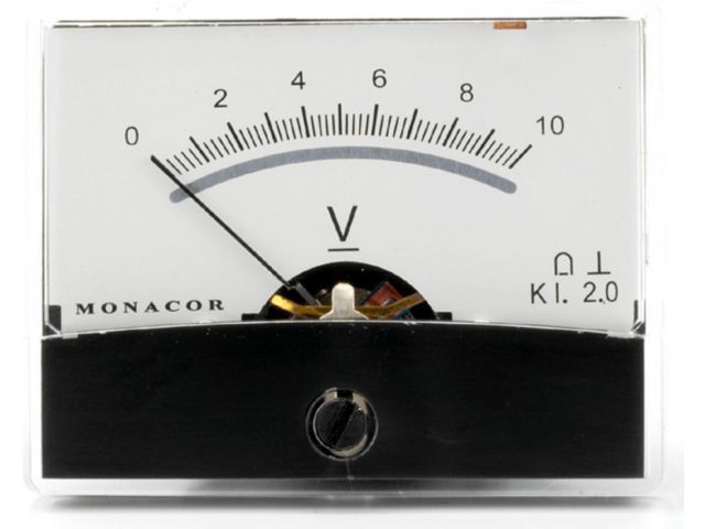 Monacor PM-2/10V - Mierniki z ruchomą cewką