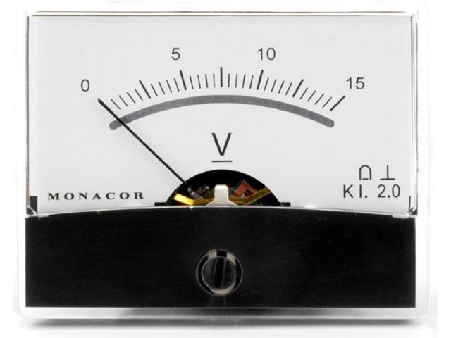 Monacor PM-2/15V - Mierniki z ruchomą cewką
