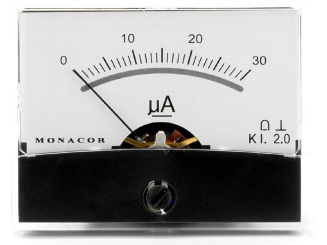 Monacor PM-2/30UA - Mierniki z ruchomą cewką Monacor PM-2/30UA - Mierniki z ruchomą cewką