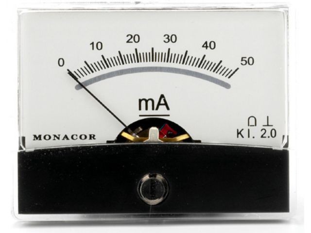 Monacor PM-2/50MA - Mierniki z ruchomą cewką