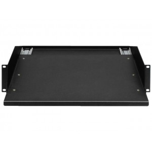 Monacor RCB-2HE/SW - Wysuwana półka montażowa rack 482mm (19&quot), 2U