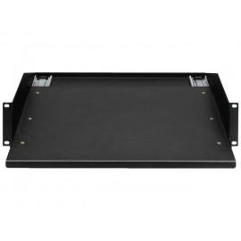 Monacor RCB-2HE/SW - Wysuwana półka montażowa rack 482mm (19"), 2U