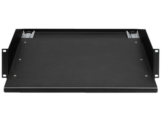 Monacor RCB-2HE/SW - Wysuwana półka montażowa rack 482mm (19"), 2U Monacor RCB-2HE/SW - Wysuwana półka montażowa rack 482mm (19"), 2U