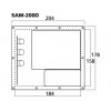 Monacor SAM-200D - Aktywny, cyfrowy moduł subwoofera, 200W&ltsub&gtRMS&lt/sub&gt przy 4Ω