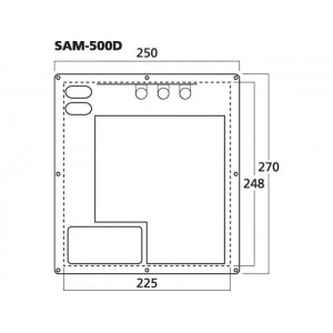 Monacor SAM-500D - Aktywny, cyfrowy moduł subwoofera 500W&ltsub&gtRMS&lt/sub&gt przy 4Ω